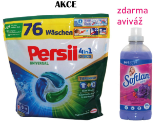 Persil DISCS universal kapsle 76 ks 4in1 z Německa, SOFTLAN ZDARMA